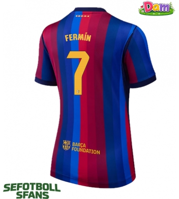 Barcelona Fermin Lopez #7 Hemmatröja Kvinnor 2026-27 Kortärmad
